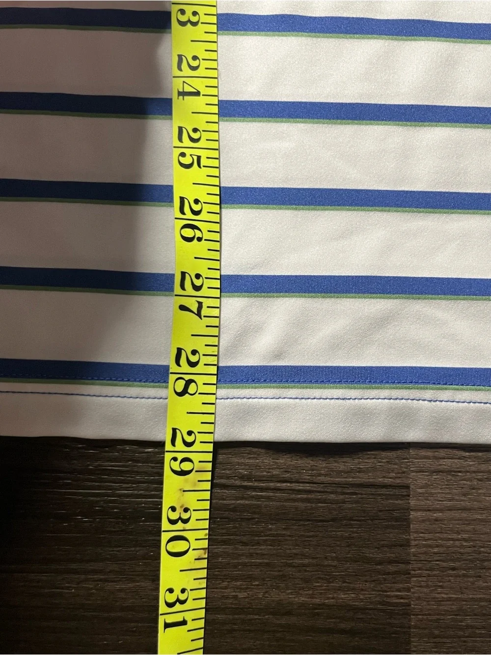 Ralph Lauren RLX Men’s Golf Polo White And Blue Stripes Size XL